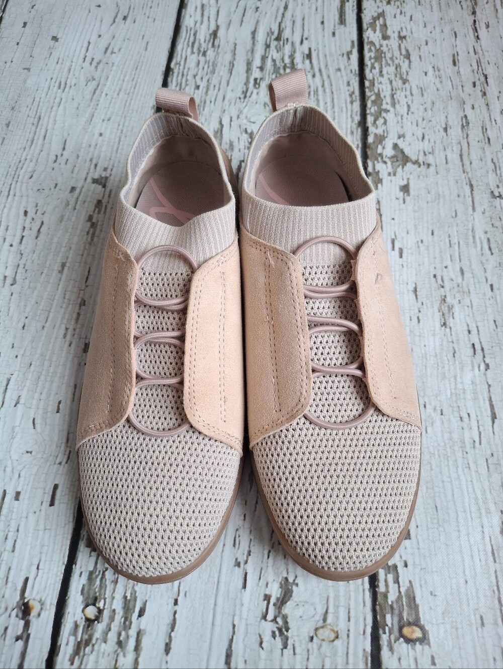 Ellen DeGeneres Dusty Rose Knit Slip-On Sneakers